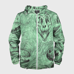 Мужская ветровка 3D Черепа динозавров - эскиз