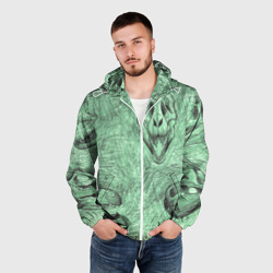 Мужская ветровка 3D Черепа динозавров - эскиз - фото 2