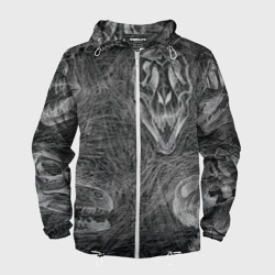 Мужская ветровка 3D Черепа динозавров - эскиз