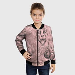 Детский бомбер 3D Черепа динозавров - эскиз - фото 2