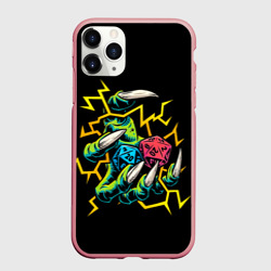 Чехол для iPhone 11 Pro Max матовый Dragons Paw and Cubes