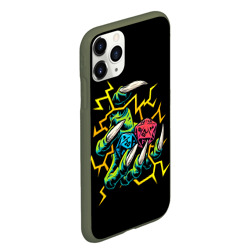 Чехол для iPhone 11 Pro Max матовый Dragons Paw and Cubes - фото 2