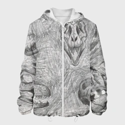 Мужская куртка 3D Черепа динозавров - эскиз