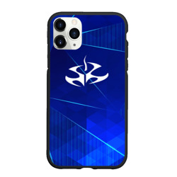 Чехол для iPhone 11 Pro Max матовый Hitman blue poly