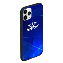 Чехол для iPhone 11 Pro Max матовый Hitman blue poly - фото 2