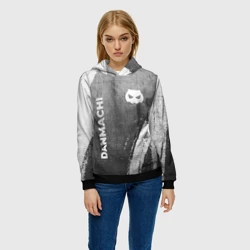 Женская толстовка 3D DanMachi - grey gradient вертикально - фото 2