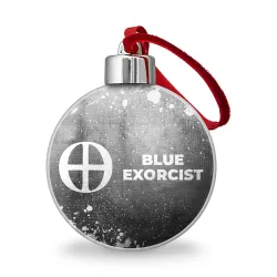 Ёлочный шар Blue Exorcist - grey gradient по-горизонтали