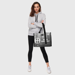 Сумка-шоппер 3D Blue Exorcist - grey gradient по-горизонтали - фото 2