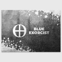 Поздравительная открытка Blue Exorcist - grey gradient по-горизонтали