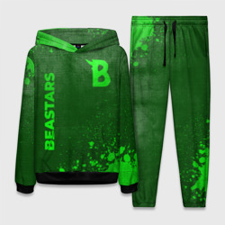 Женский костюм с толстовкой 3D Beastars - green gradient вертикально