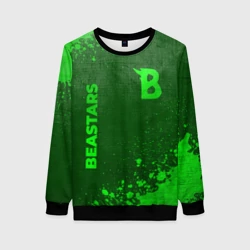 Женский свитшот 3D Beastars - green gradient вертикально