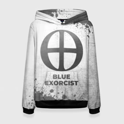 Женская толстовка 3D Blue Exorcist - white gradient
