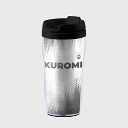 Термокружка-непроливайка Kuromi - white gradient посередине