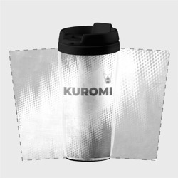 Термокружка-непроливайка Kuromi - white gradient посередине - фото 2
