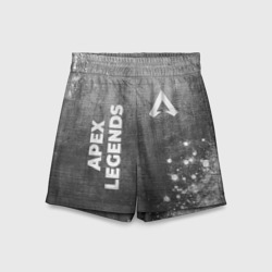 Детские спортивные шорты 3D Apex Legends - grey gradient вертикально