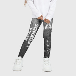 Детские леггинсы 3D Apex Legends - grey gradient вертикально - фото 2