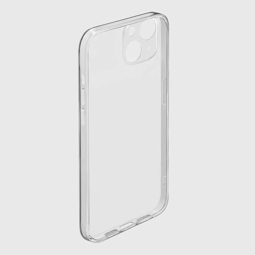 Чехол для iPhone 15 силиконовый с защитой камеры Blink 182 - white gradient - фото 2