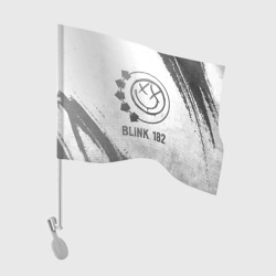 Флаг для автомобиля Blink 182 - white gradient