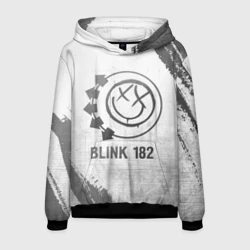 Мужская толстовка 3D Blink 182 - white gradient