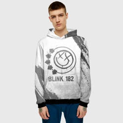 Мужская толстовка 3D Blink 182 - white gradient - фото 2