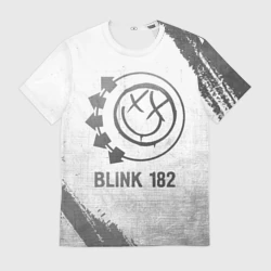 Мужская футболка 3D Blink 182 - white gradient