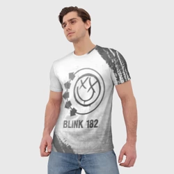 Мужская футболка 3D Blink 182 - white gradient - фото 2
