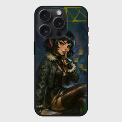 Чехол силиконовый для Apple iPhone 15 Pro матовый Джейн Доу из ззз