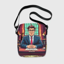 Сумка через плечо 3D Адвокат в офисе