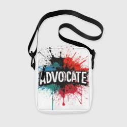 Сумка через плечо 3D Advocate на белом в краске