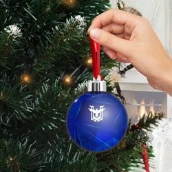 Ёлочный шар Free Fire blue poly - фото 2