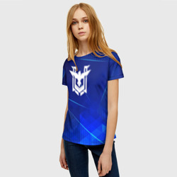 Женская футболка 3D Free Fire blue poly - фото 2