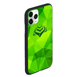 Чехол для iPhone 11 Pro Max матовый Warframe green poly - фото 2