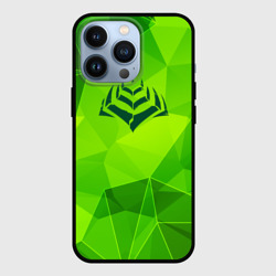 Чехол для iPhone 13 Pro Warframe green poly