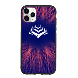 Чехол для iPhone 11 Pro Max матовый Warframe red energy