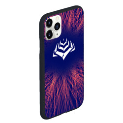 Чехол для iPhone 11 Pro Max матовый Warframe red energy - фото 2
