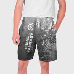 Мужские шорты 3D Final Fantasy - grey gradient по-вертикали