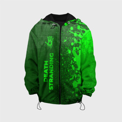 Детская куртка 3D Death Stranding - green gradient по-вертикали