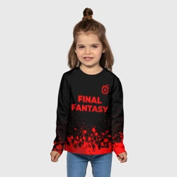 Детский лонгслив 3D Final Fantasy - red gradient посередине - фото 2