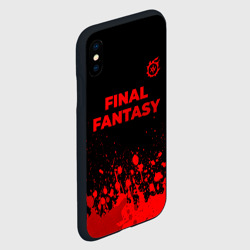 Чехол для iPhone XS Max матовый Final Fantasy - red gradient посередине - фото 2
