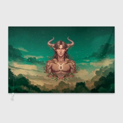 Флаг 3D Эльф Телец знак зодиака стихия земли