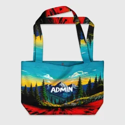 Пляжная сумка 3D Админ в горах