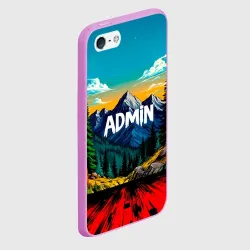 Чехол для iPhone 5/5S матовый Админ в горах - фото 2
