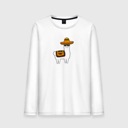 Мужской лонгслив хлопок Лама в Сомбреро мексиканская