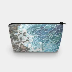 Косметичка 3D Море акварель с волнами
