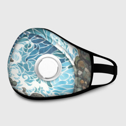 Маска из неопрена Море акварель с волнами