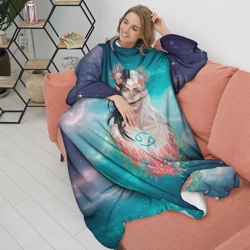 Плед с рукавами Эльф Рак знак зодиака стихия вода - фото 2