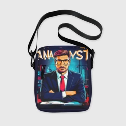 Сумка через плечо 3D Аналитик в офисе