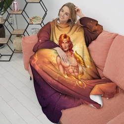 Плед с рукавами Эльф Лев знак зодиака стихия огня - фото 2