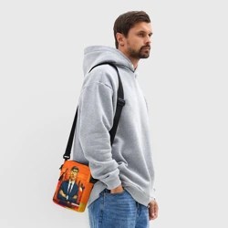 Сумка через плечо 3D Аналитик на оранжевом - фото 2