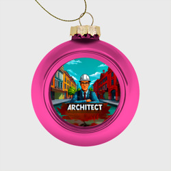 Ёлочный шар стеклянный/пластиковый Architect